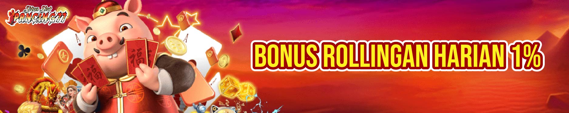 BONUS ROLLINGAN HARIAN 1%